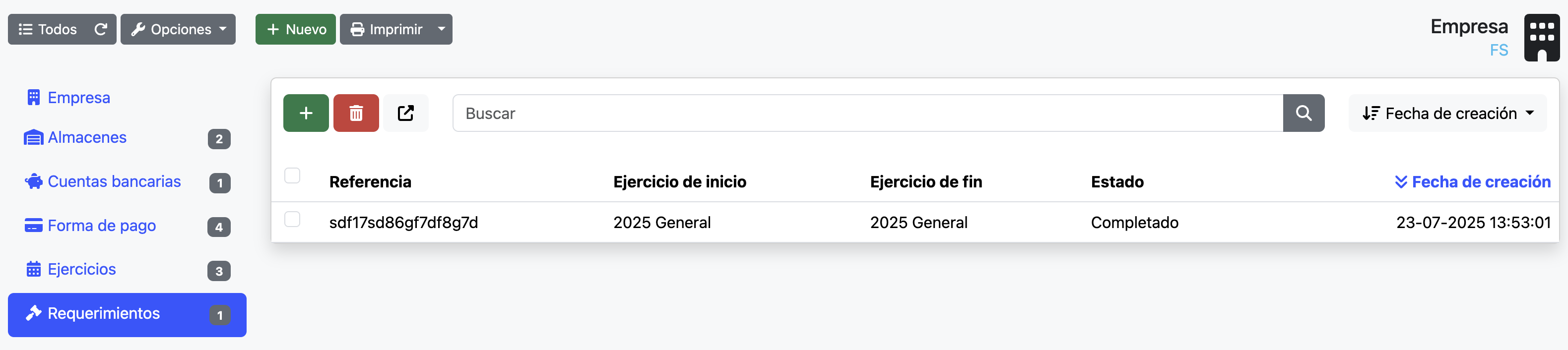 Cómo crear y enviar un requerimiento
