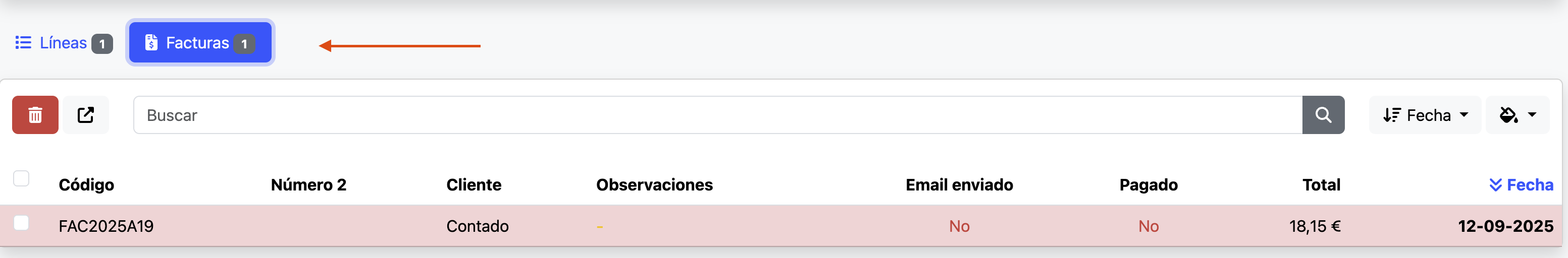 Como ver las facturas programadas