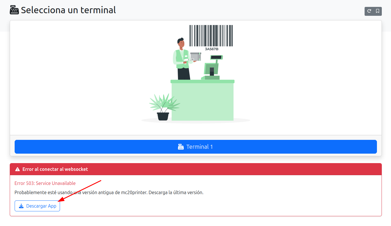 aviso actualizar mc20printer