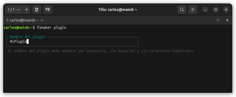 formulario interactivo con Laravel Prompts