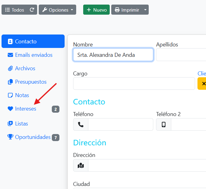 Contactos