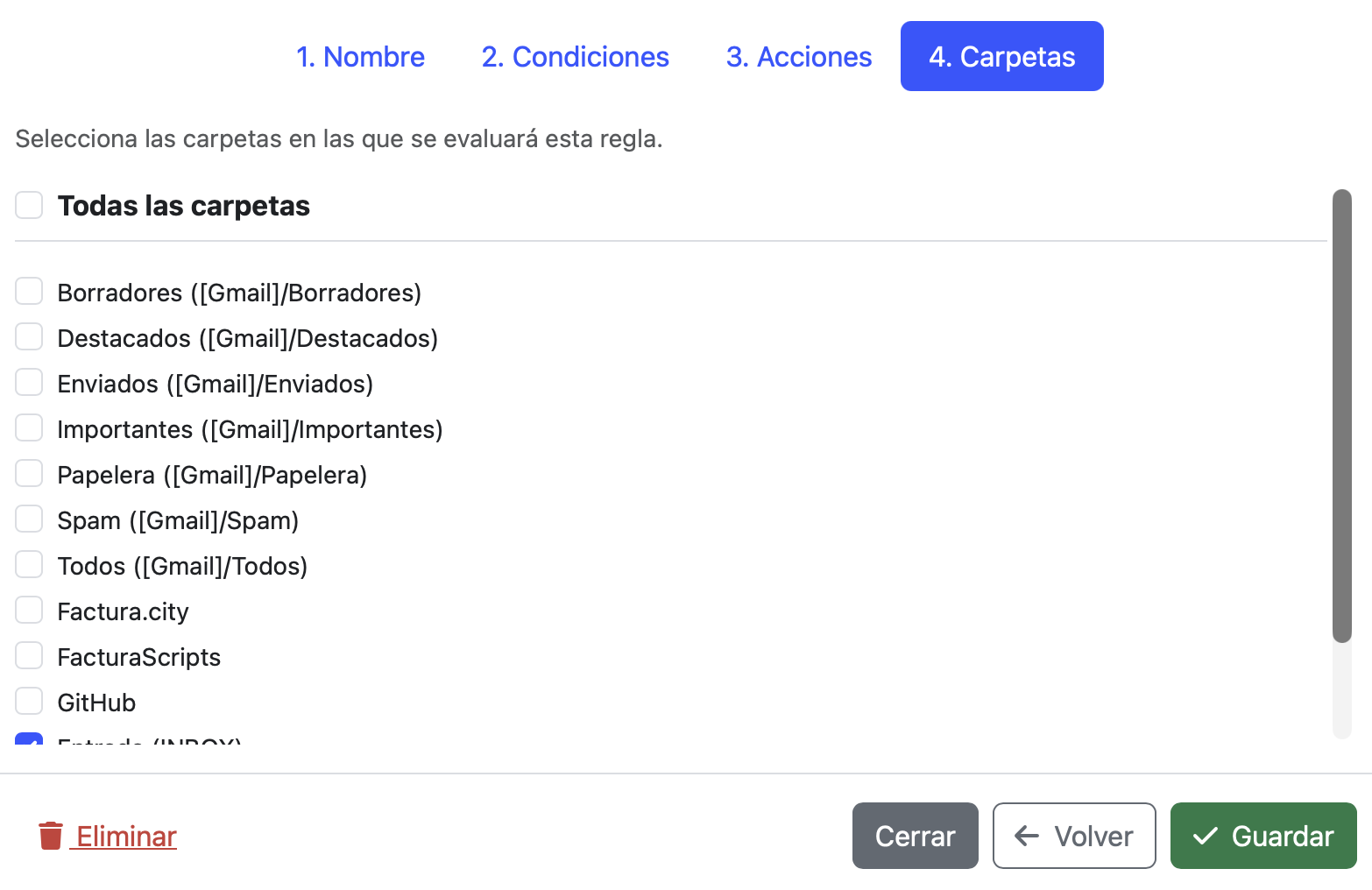 paso 4 de la regla