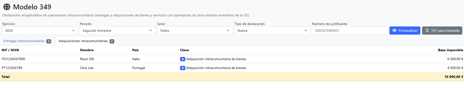 Adquisiciones intracomunitarias