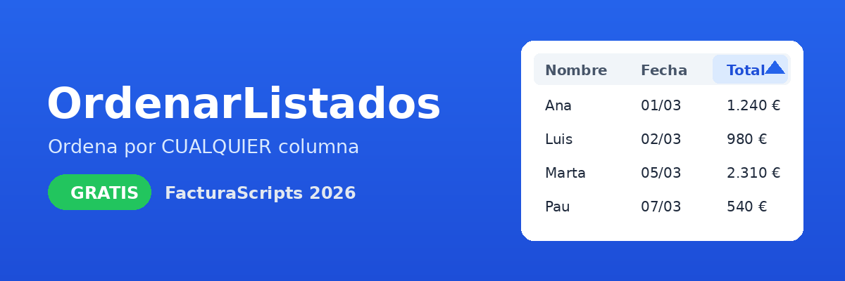 OrdenarListados