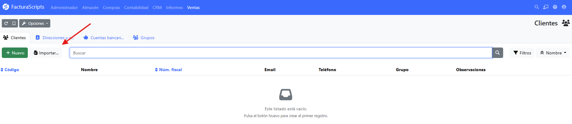 importar clientes factusol