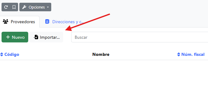 copiar proveedores de excel a FacturaScripts