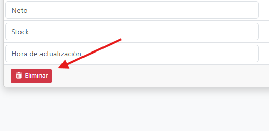 Botón eliminar