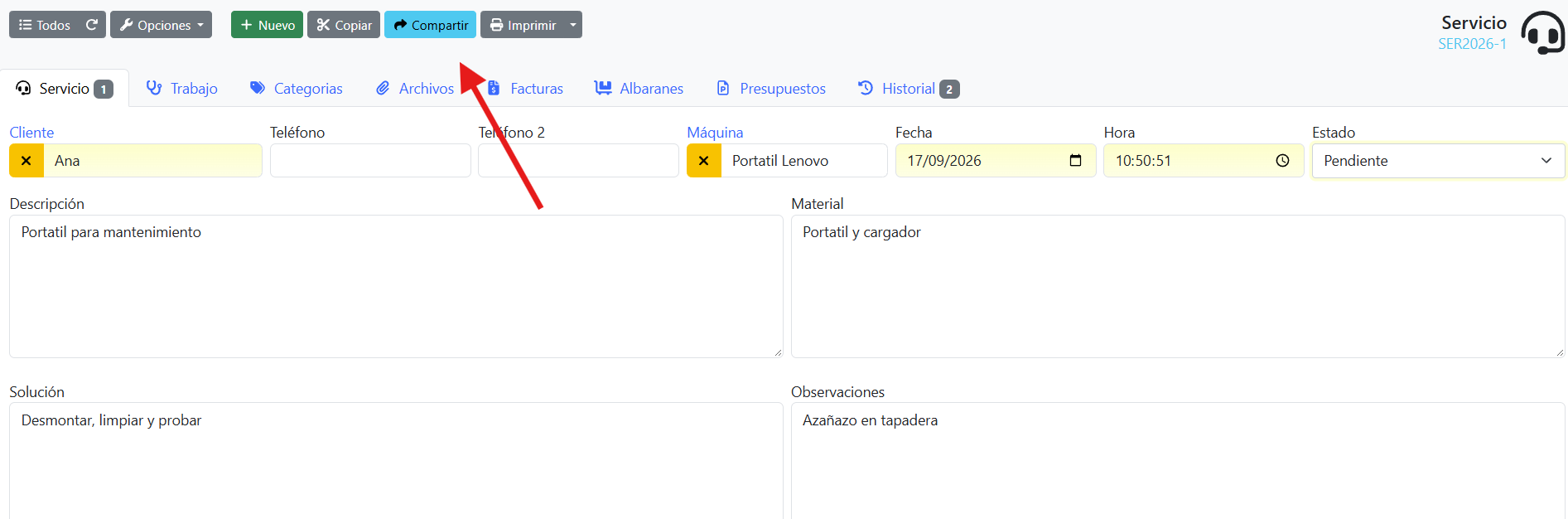 Servicio anonimo