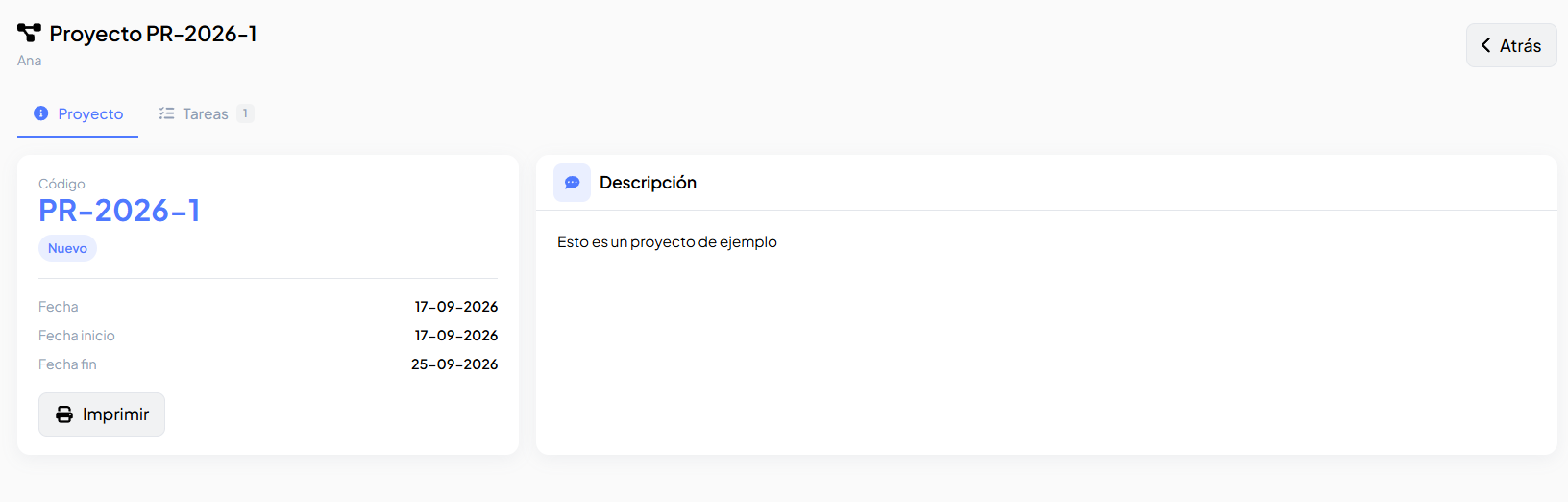 Ficha de un proyecto en el portal