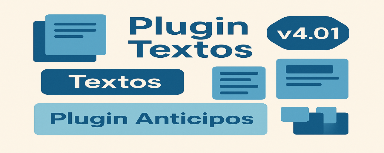 Nueva versión 4.01 del Plugin Textos