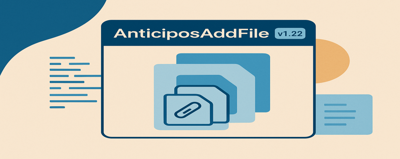 Plugin AnticiposAddFile v1.22: lista de novedades