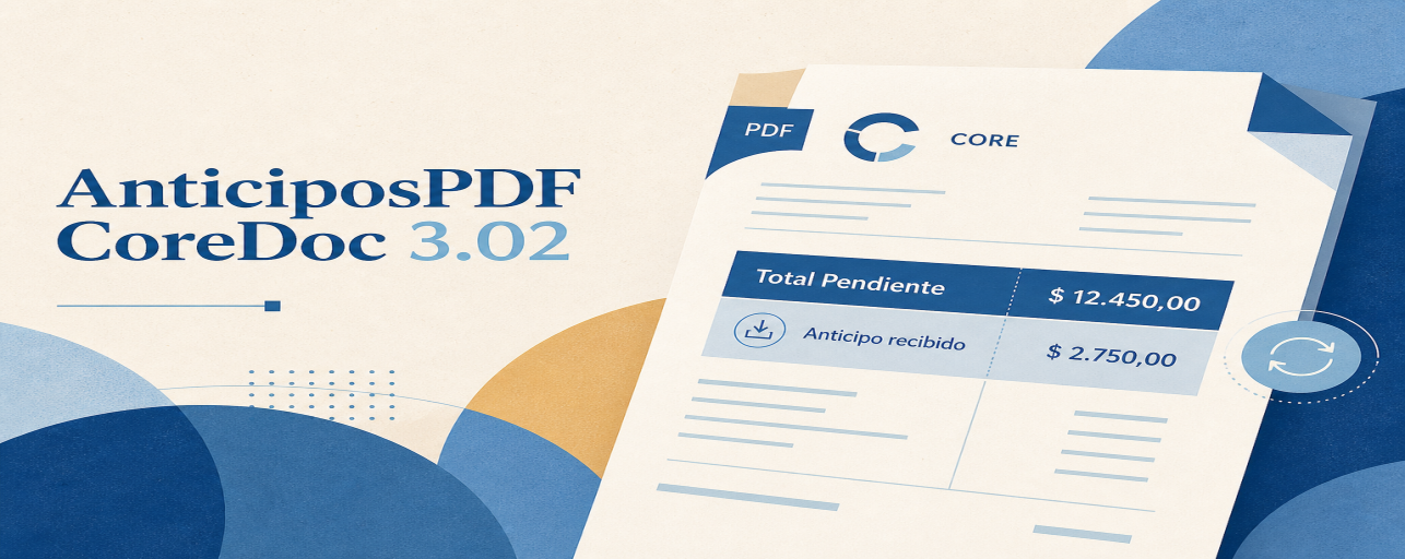 AnticiposPDFCoreDoc 3.02: actualización disponible