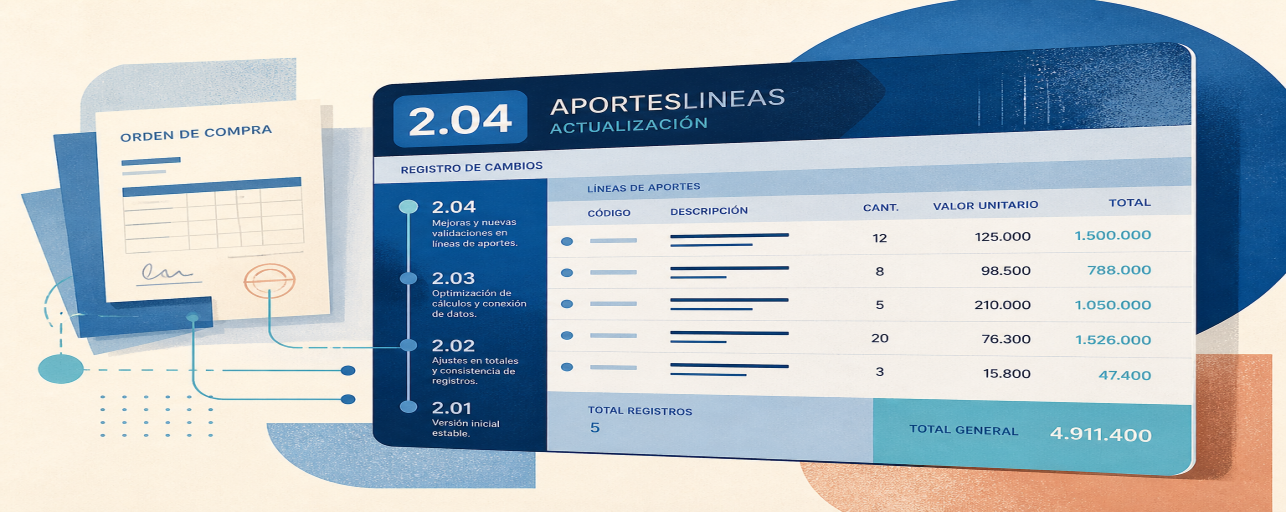 AportesLineas 2.04: actualización disponible